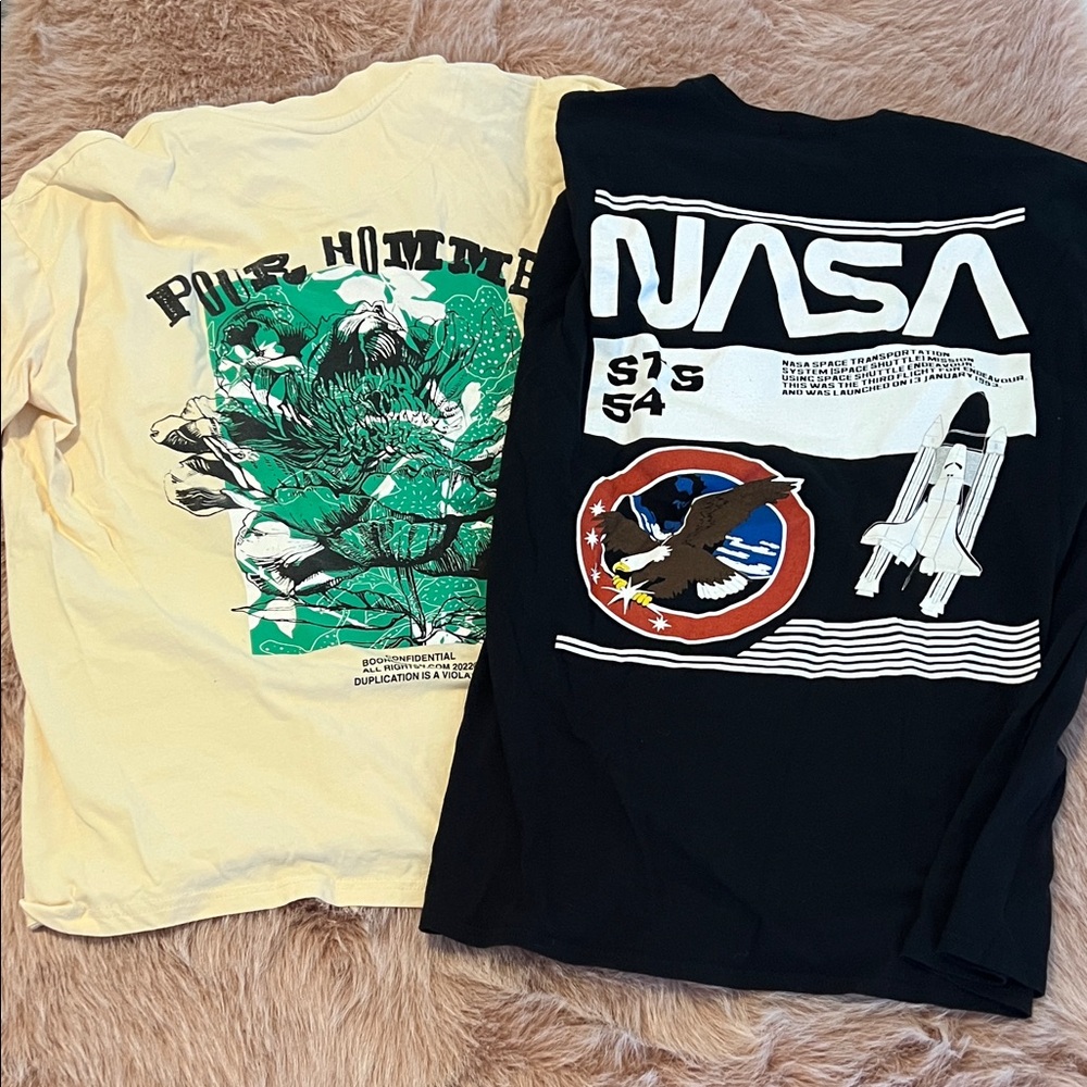 Lot of 2 boohooman man t shirts worn a few times
